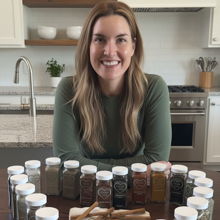 Woman in green with spices - Spices near porter ranch - Honest Spices Co